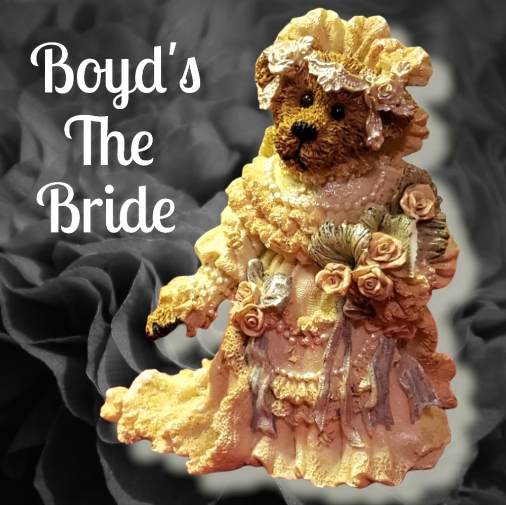 Vtg 1999 Boyd's Bear-Stone Figurine "The Bride"